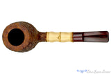 Blue Room Briars is proud to present this Bill Walther Large Sandblast Billiard with Buddha Bamboo and Brindle
