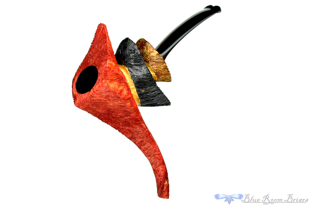 Roger Wallenstein Pipes Reefiffy Twins with Custom Stand and Wooden Box