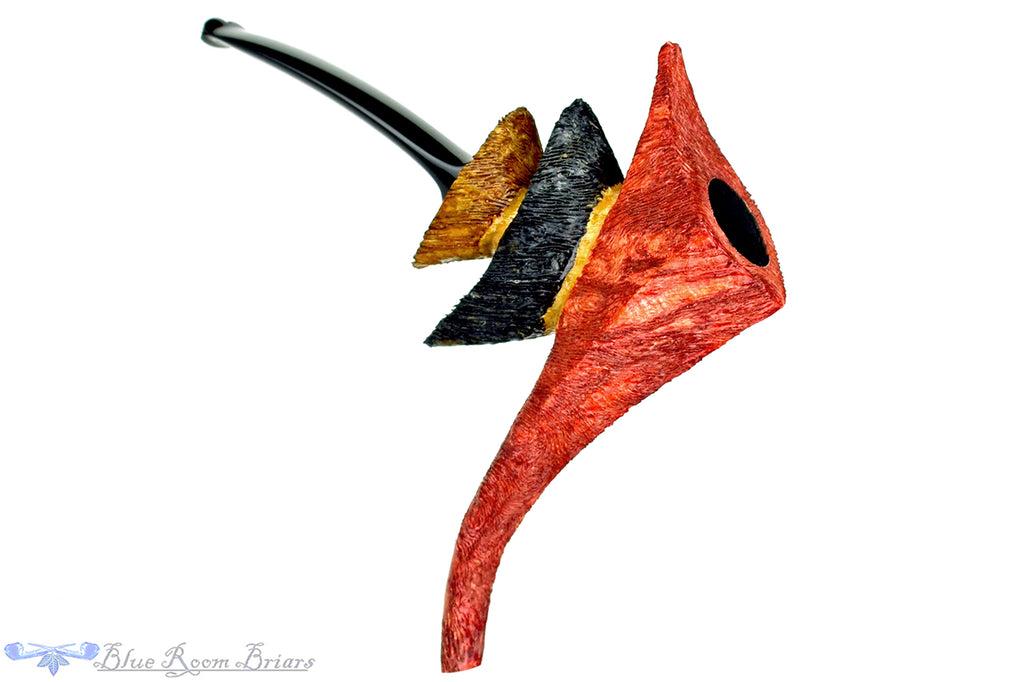 Roger Wallenstein Pipes Reefiffy Twins with Custom Stand and Wooden Box