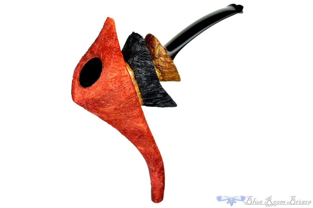 Roger Wallenstein Pipes Reefiffy Twins with Custom Stand and Wooden Box
