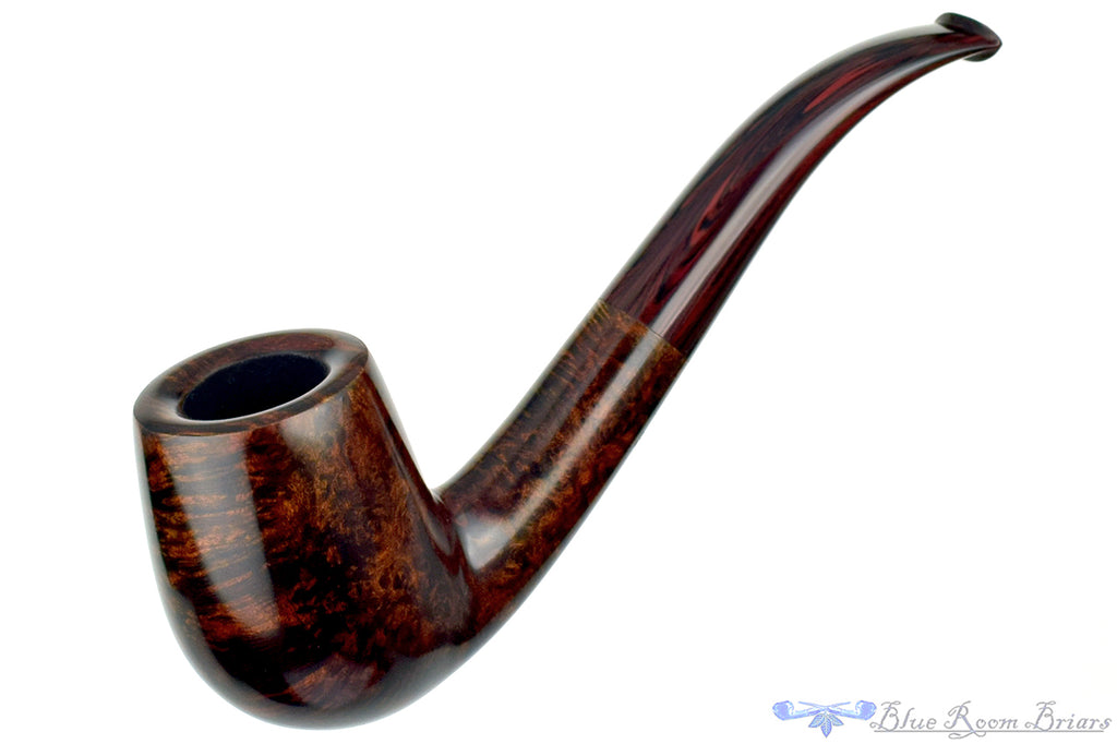 Blue Room Briars is proud to present this Jesse Jones Pipe 1/2 Bent Smooth Cumberland Billiard