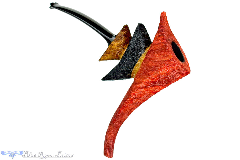 Roger Wallenstein Pipes Reefiffy Twins with Custom Stand and Wooden Box