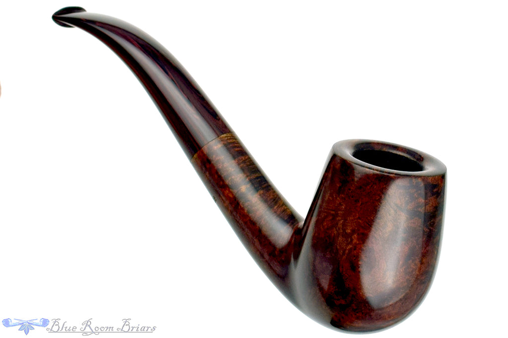 Blue Room Briars is proud to present this Jesse Jones Pipe 1/2 Bent Smooth Cumberland Billiard