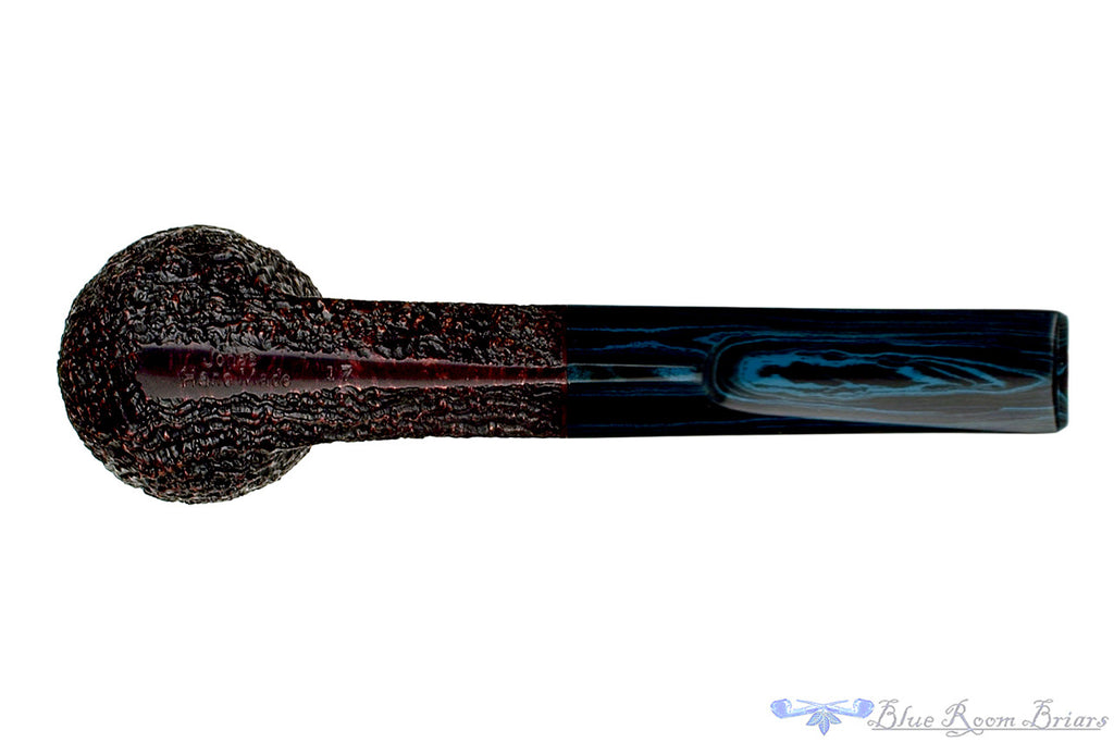 Blue Room Briars is proud to present this Jesse Jones Pipe Sandblast Bulldog with Blue Brindle