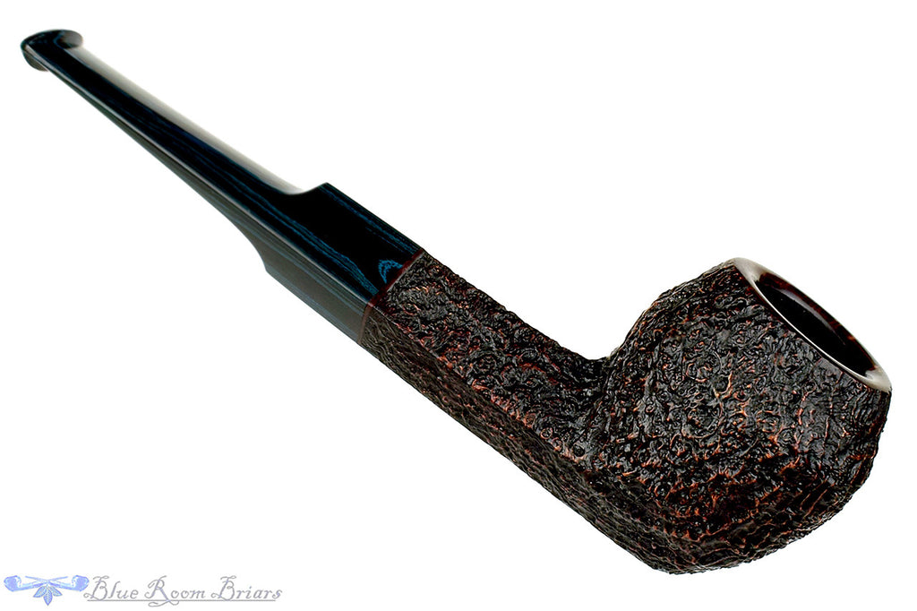 Blue Room Briars is proud to present this Jesse Jones Pipe Sandblast Bulldog with Blue Brindle