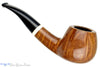 Blue Room Briars is proud to present this Brian Madsen Pipe Smooth Bent Apple with Camel Bone
