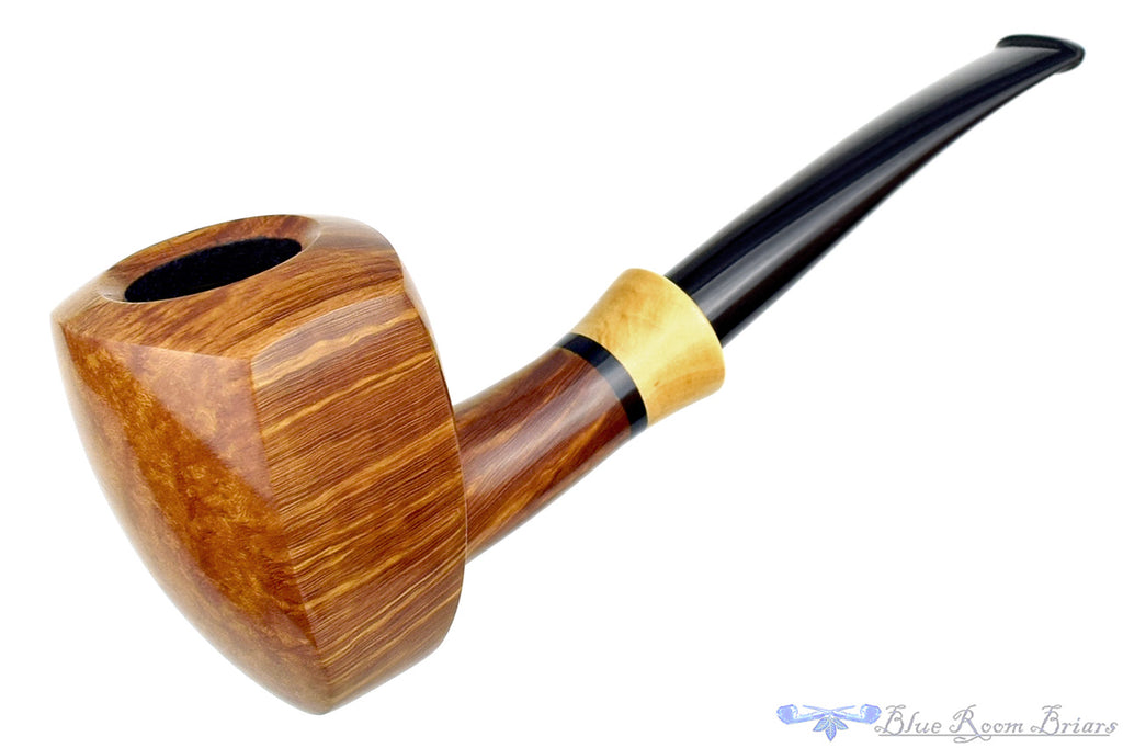 Blue Room Briars is proud to present this Brian Madsen Pipe Smooth Elephant's Foot with Boxwood