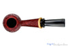 Blue Room Briars is proud to present this Thomas James Pipe Red Blast 1/4 Bent Danish Egg with French Box Wood