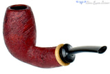 Blue Room Briars is proud to present this Thomas James Pipe Red Blast 1/4 Bent Danish Egg with French Box Wood