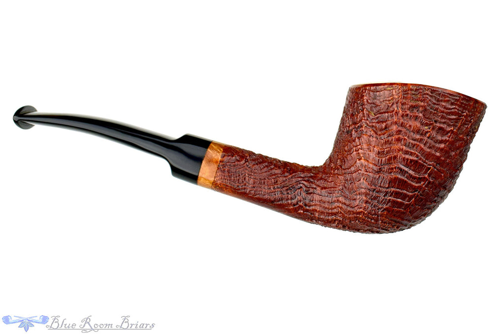 Blue Room Briars is proud to present this RC Sands Pipe 1/8 Bent Ring Blast Dublin with Smooth Rim