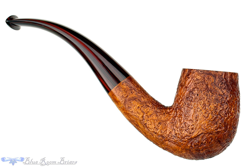 Blue Room Briars is proud to present this Jesse Jones Pipe Tan Blast 1/2 Bent Billiard