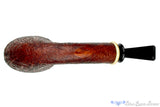 Blue Room Briars is proud to present this Bill Shalosky Pipe 583 Ring Blast Large Fan Dublin with Mammoth Ivory