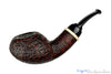 Blue Room Briars is proud to present this Bill Shalosky Pipe 582 Bent Contrast Blast Tomato with Mammoth Ivory