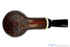 Blue Room Briars is proud to present this Bill Shalosky Pipe 582 Bent Contrast Blast Tomato with Mammoth Ivory