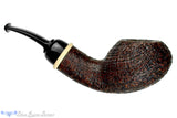 Blue Room Briars is proud to present this Bill Shalosky Pipe 582 Bent Contrast Blast Tomato with Mammoth Ivory