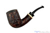 Blue Room Briars is proud to present this Bill Shalosky Pipe 580 Bent Contrast Blast Billiard with Mammoth Ivory