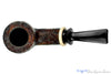 Blue Room Briars is proud to present this Bill Shalosky Pipe 580 Bent Contrast Blast Billiard with Mammoth Ivory