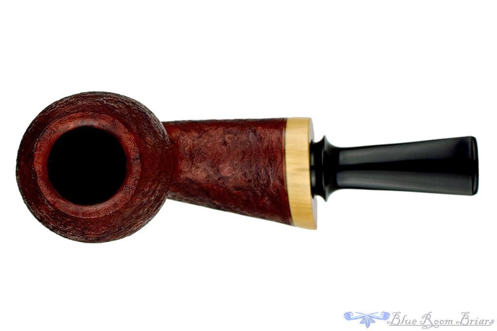 Thomas James Pipe Sandblast Egg with Teardrop Shank and French Boxwood