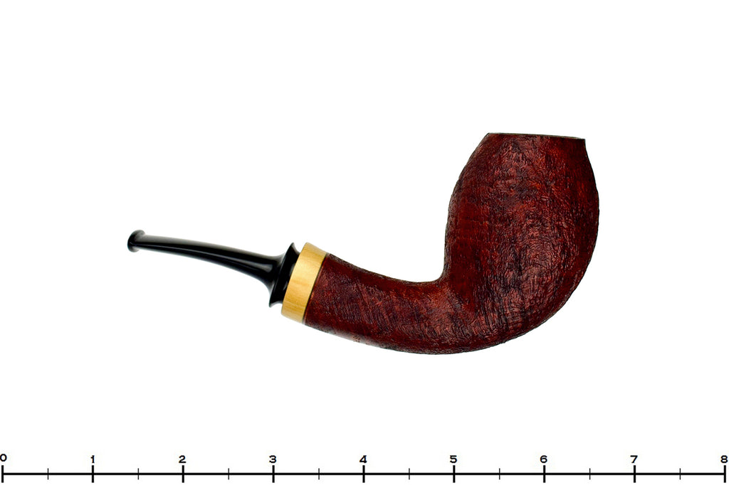 Thomas James Pipe Sandblast Egg with Teardrop Shank and French Boxwood