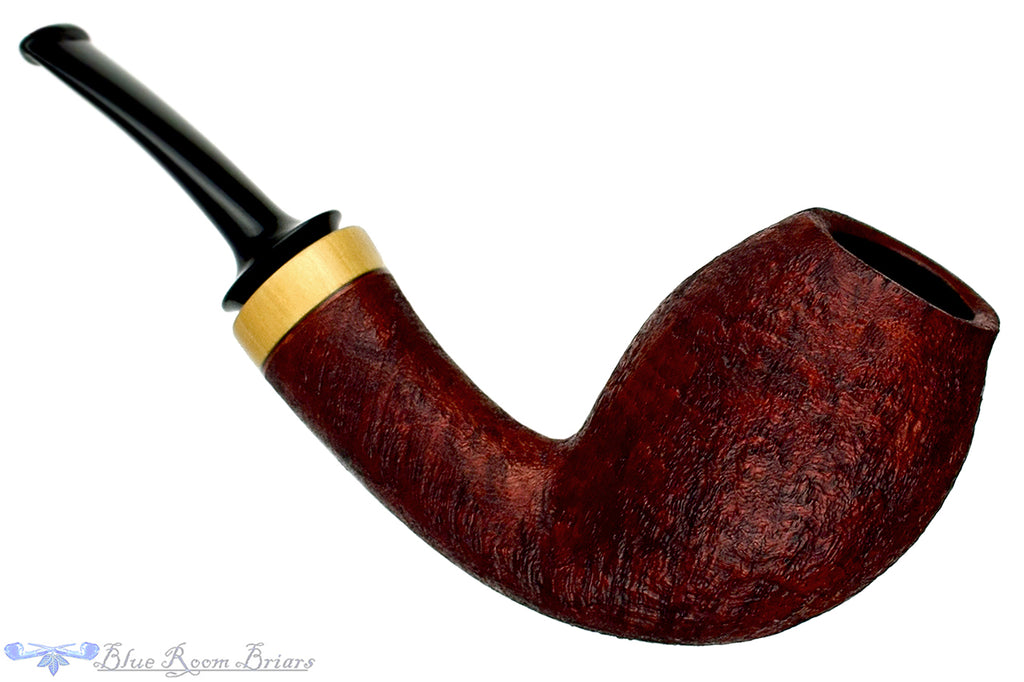 Thomas James Pipe Sandblast Egg with Teardrop Shank and French Boxwood